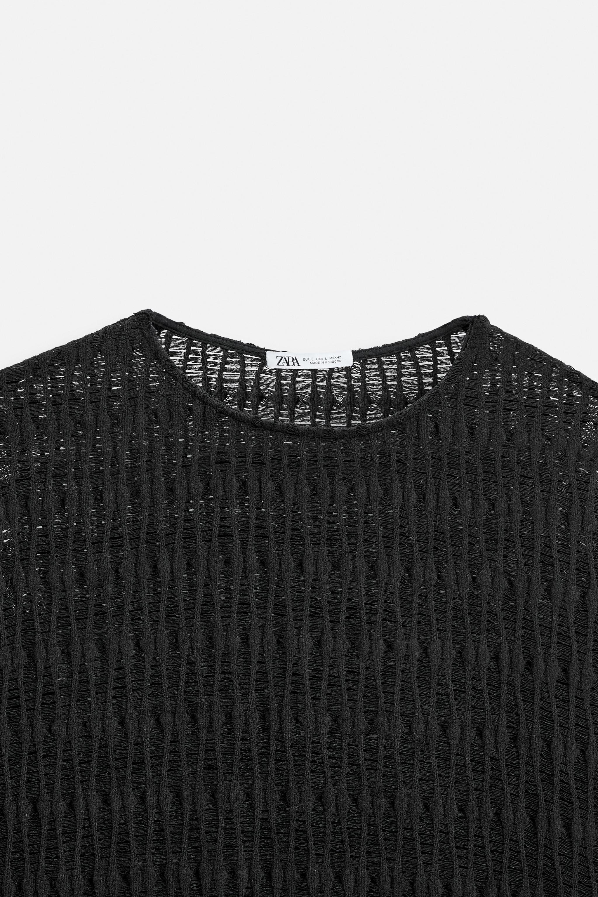 STRUCTURED OPENWORK SWEATER Product Image