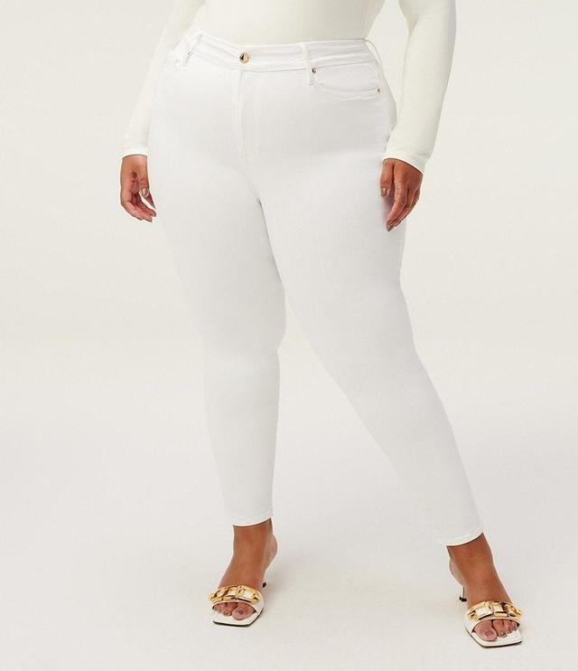 Good American Plus Size Good Legs High Rise Skinny Stretch Denim Cropped Jeans Product Image