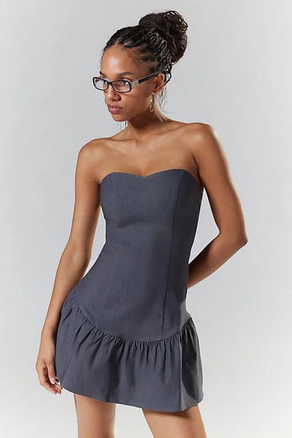 Motel Sabina Bandeau Mini Dress Womens at Urban Outfitters Product Image