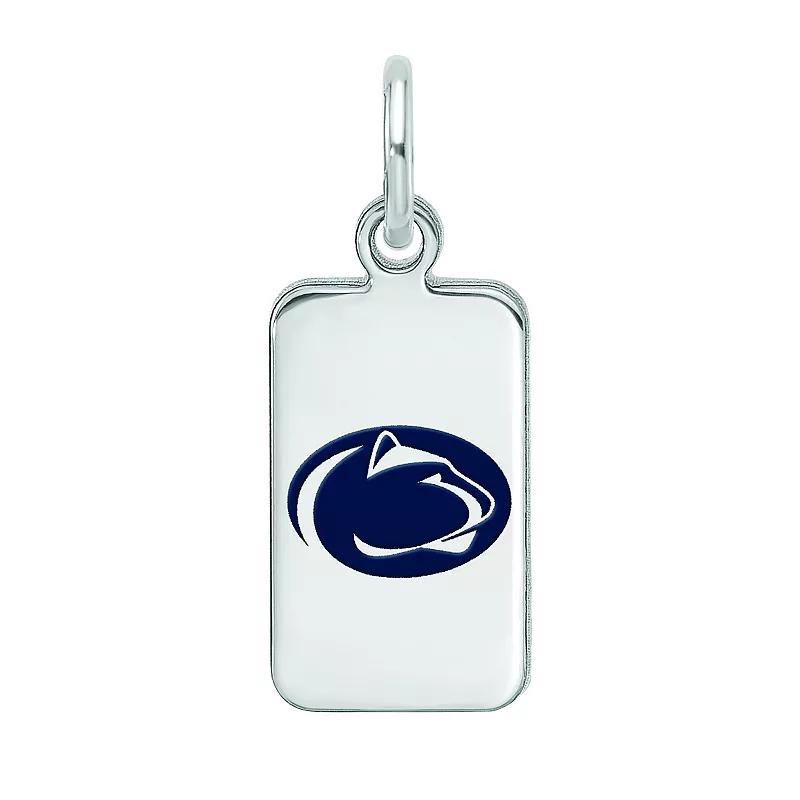 LogoArt Sterling Silver Penn State Enamel Tag Pendant, Womens Product Image