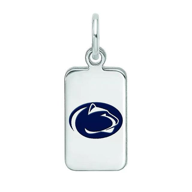 LogoArt Sterling Silver Penn State Enamel Tag Pendant, Womens Product Image