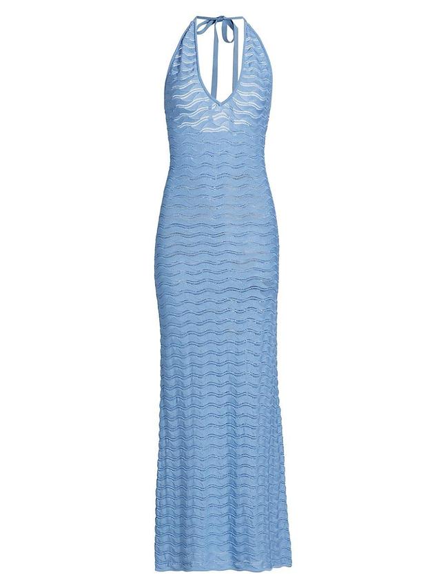 Womens Yael Wave Knit Maxi Dress Product Image