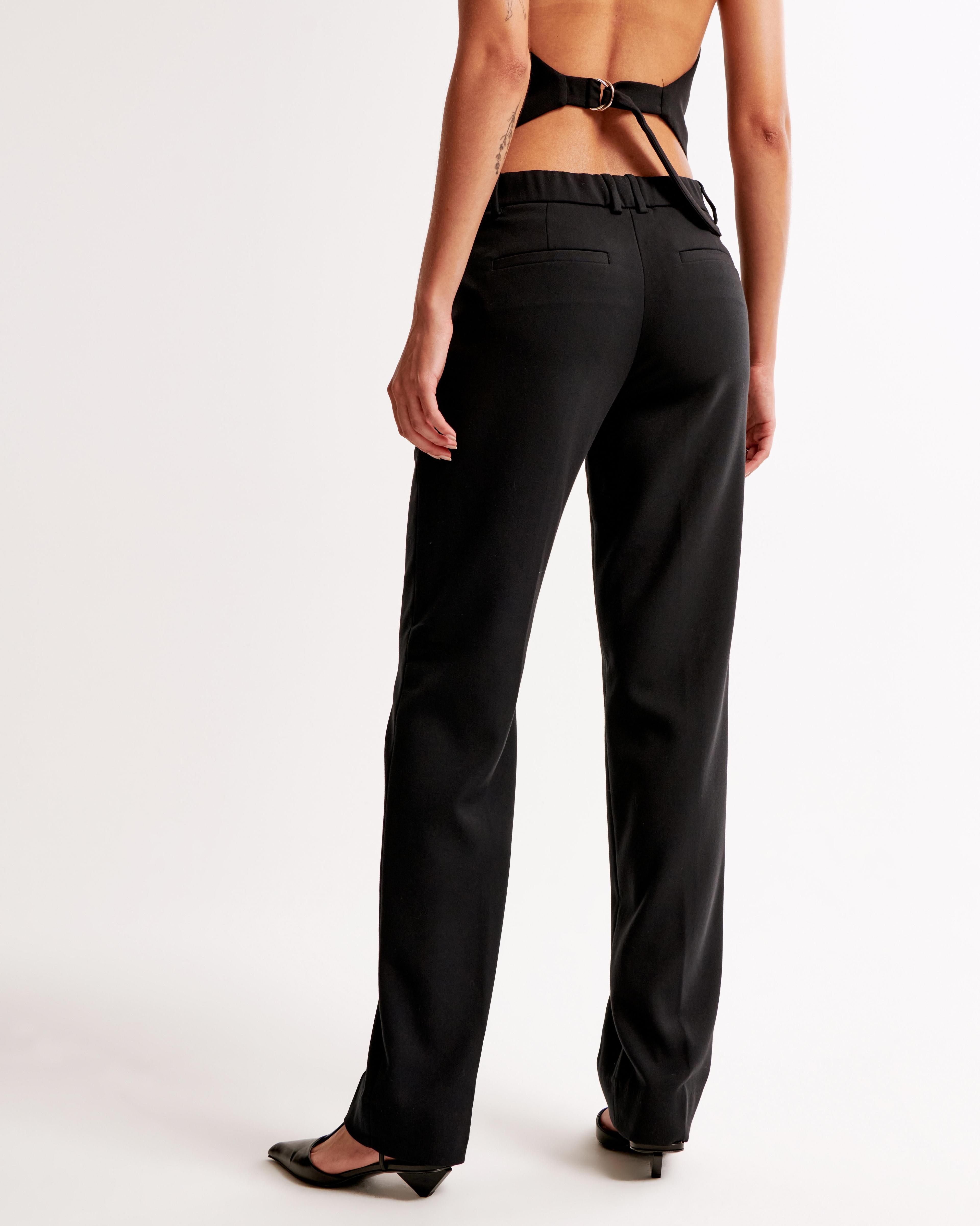 Low Rise Tailored Straight Pant Product Image