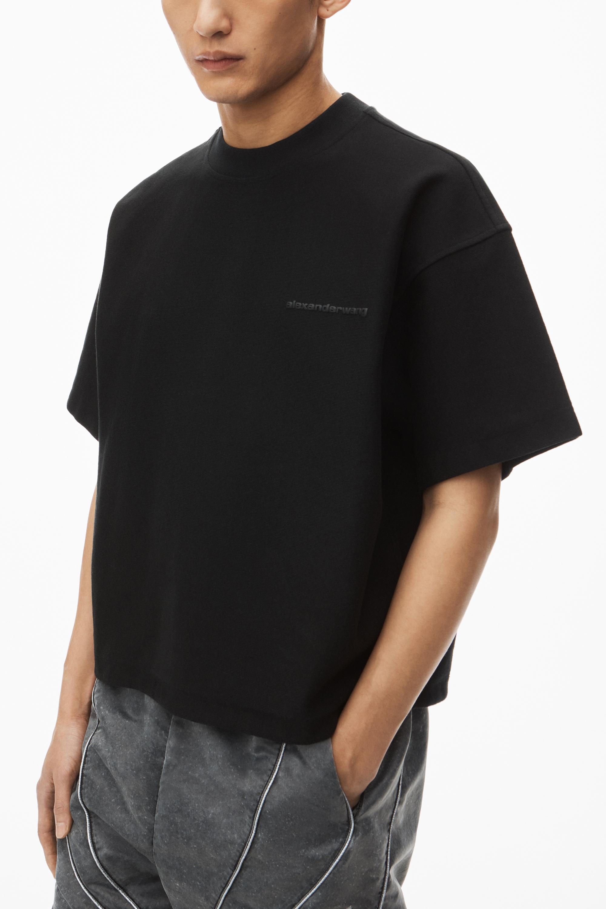 Puffed Logo Oversize Tee In Cotton Product Image