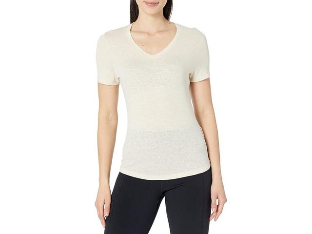 Smartwool Merino 150 Lace V-Neck Short Sleeve (Almond) Women's Clothing Product Image