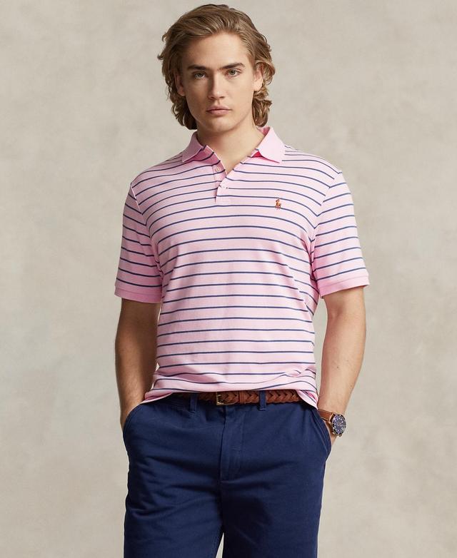 Polo Ralph Lauren Mens Classic-Fit Soft Cotton Polo Shirt - Sky Lavender Product Image