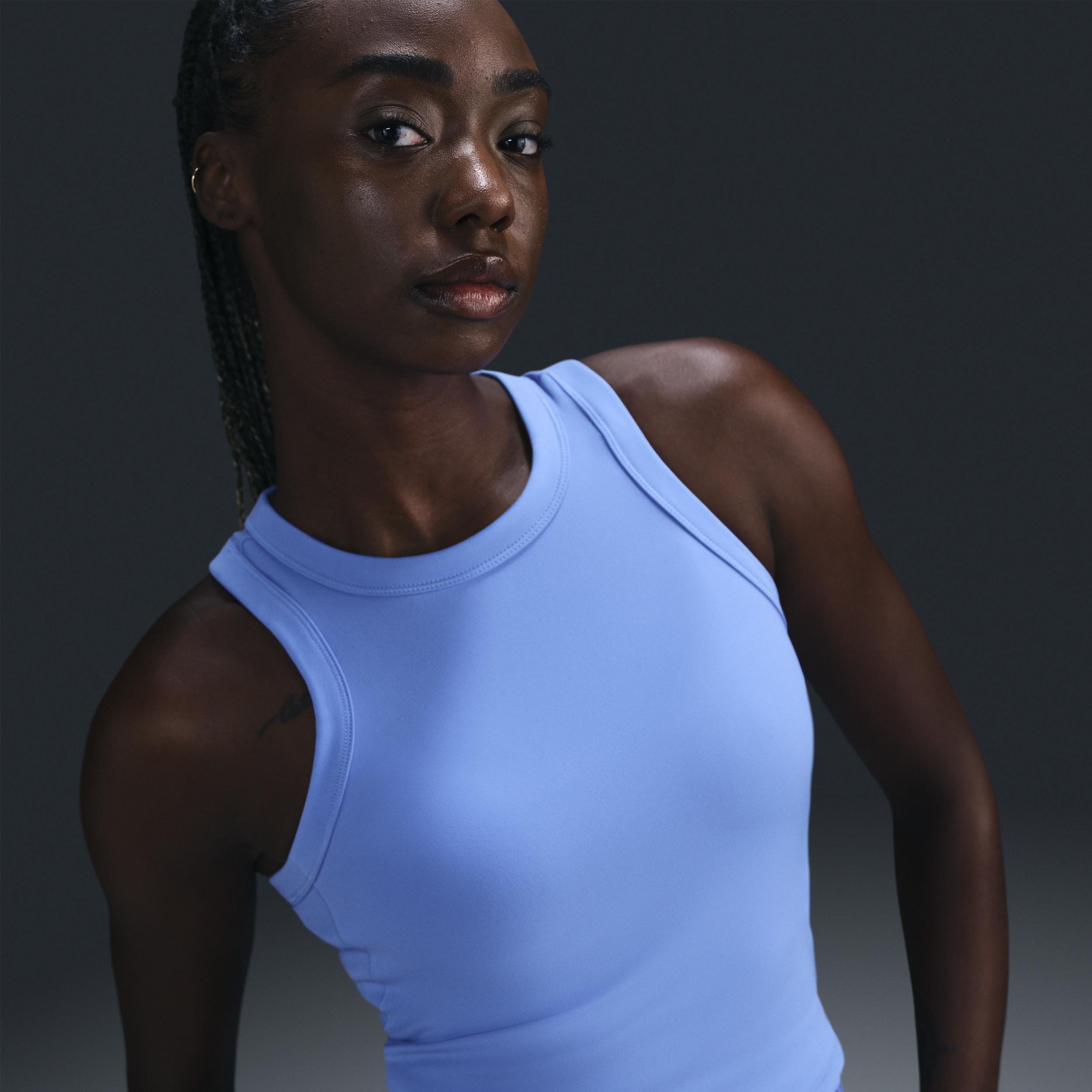 Nike Womens One Fitted Dri-FIT Cropped Tank Top Product Image