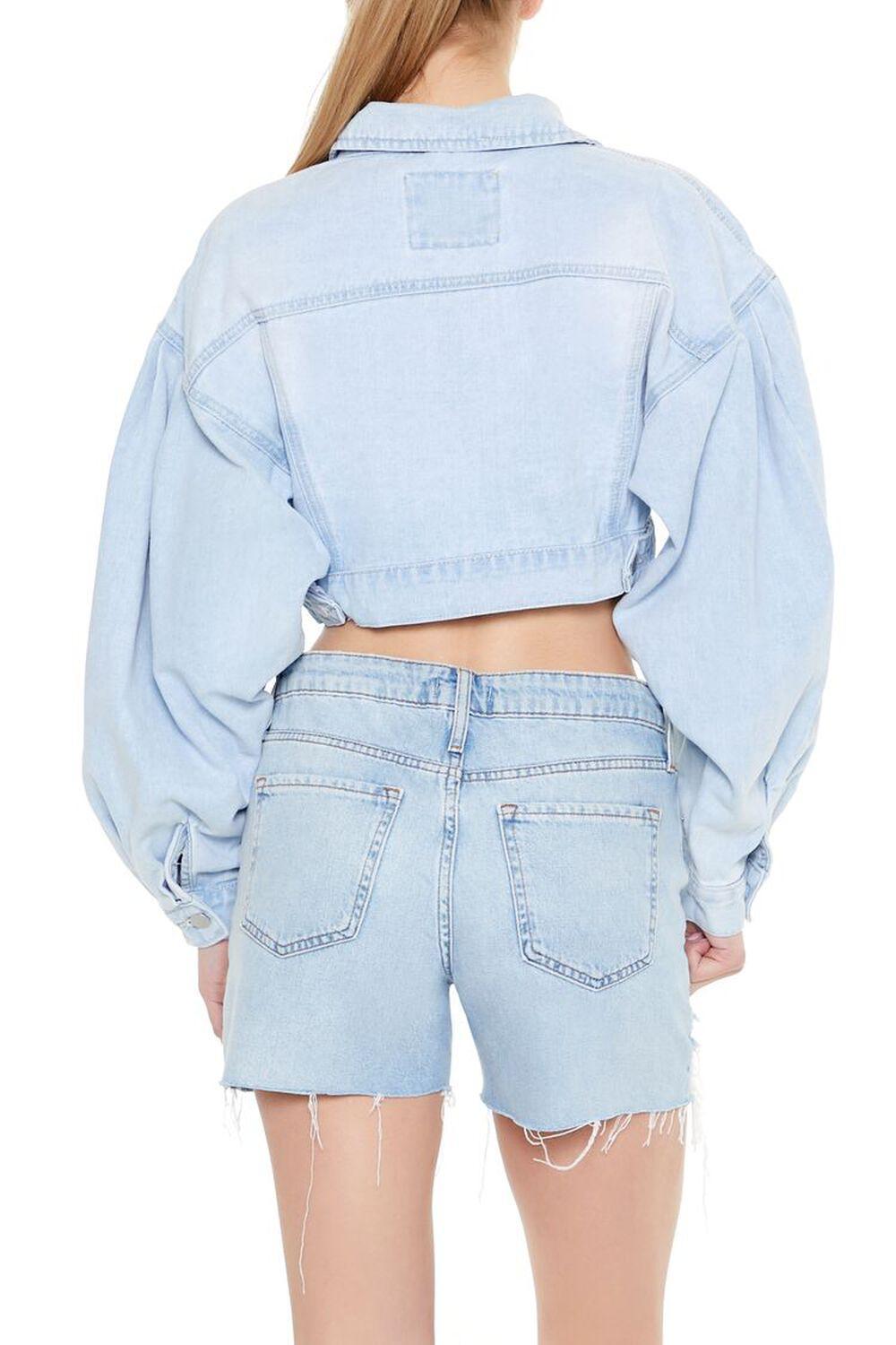 Cropped Denim Trucker Jacket | Forever 21 Product Image