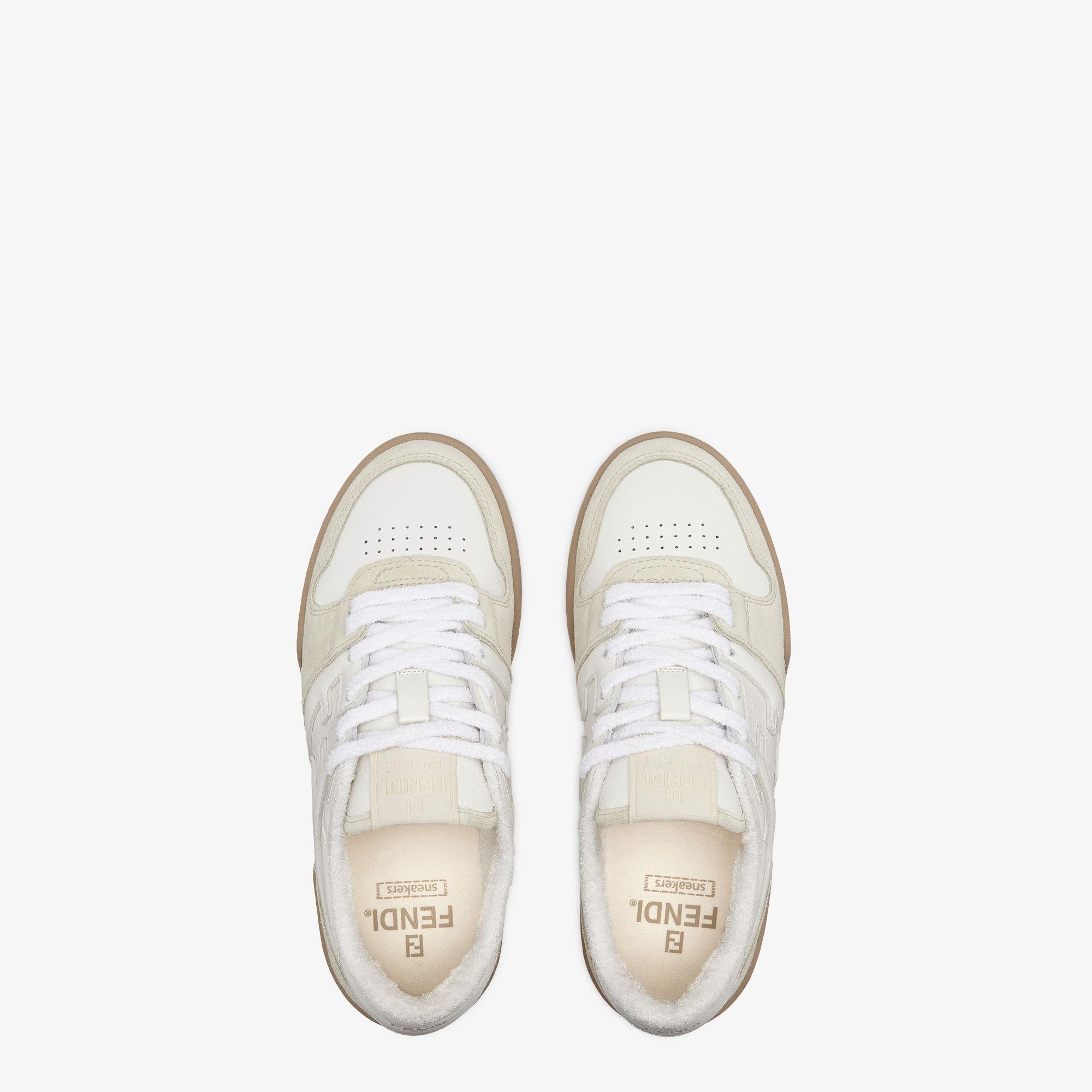 Fendi MatchWhite suede low tops Product Image