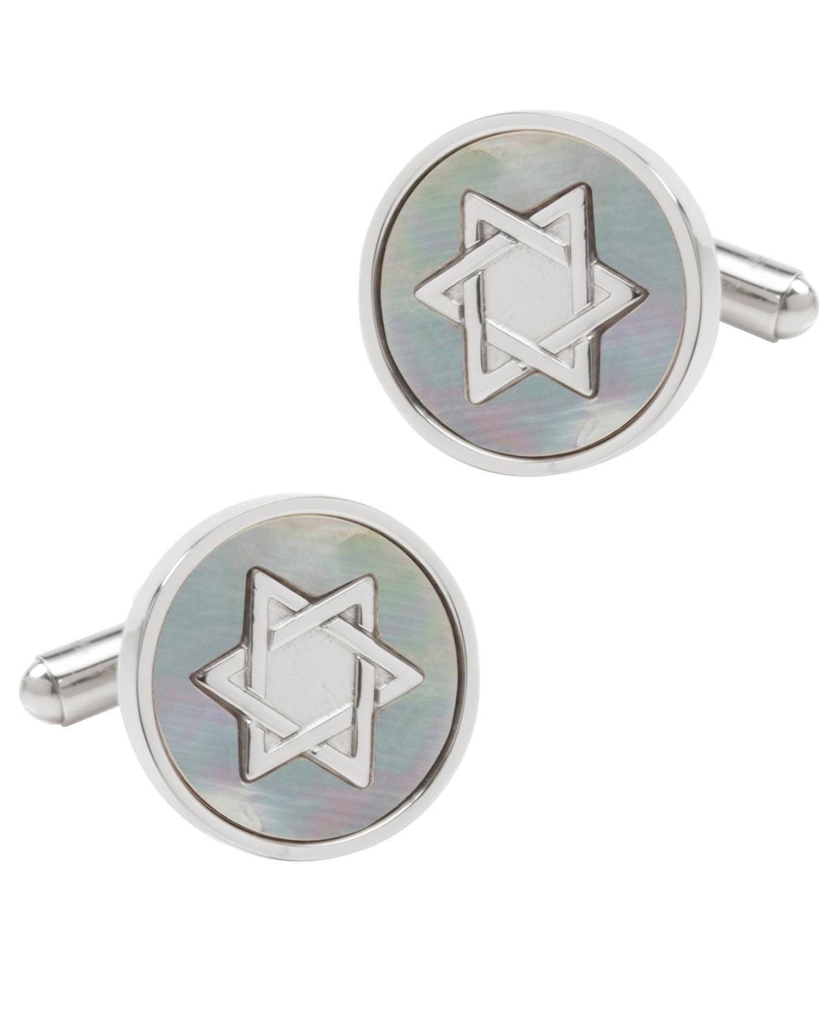 Mens Star of David Mother-of-Pearl Cufflinks Product Image