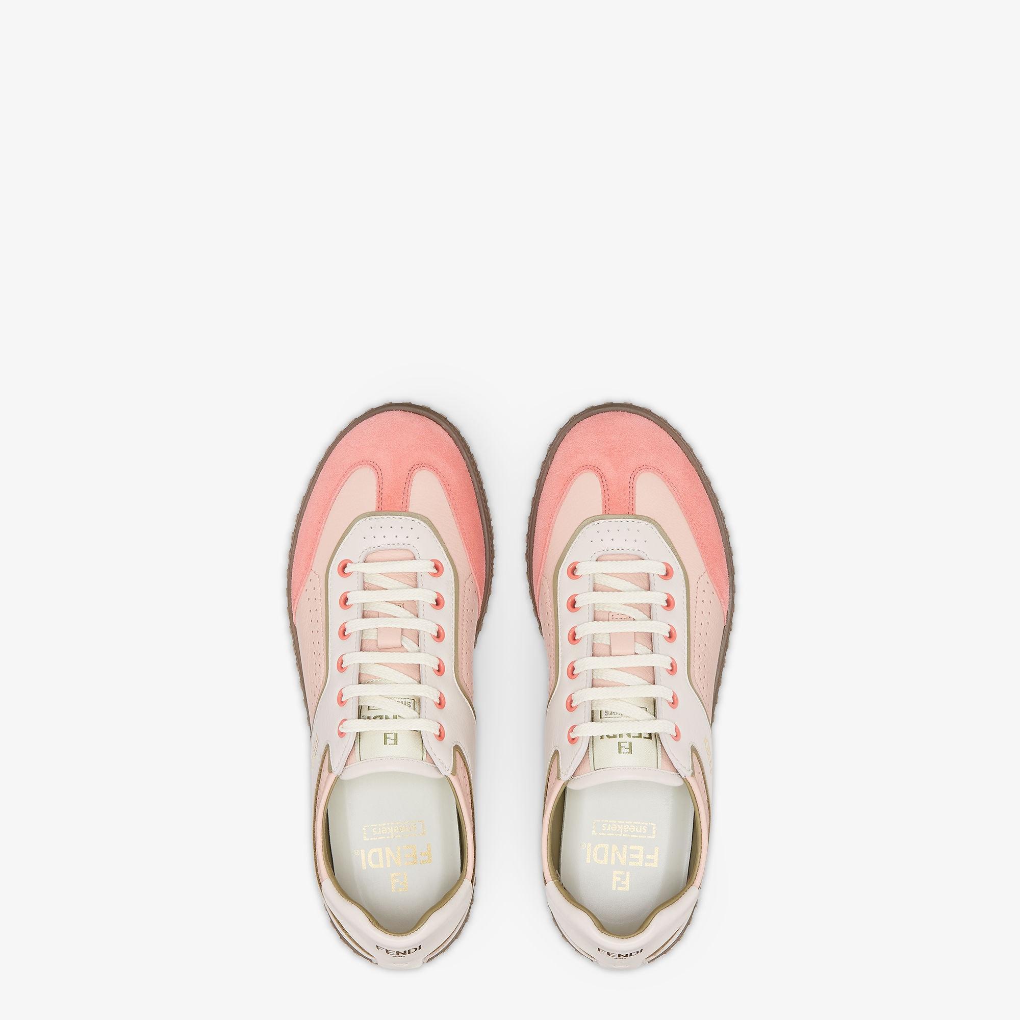 Fendi FlairPink leather low-tops Product Image