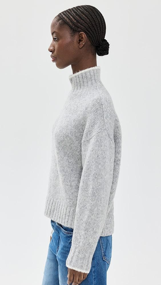 Madewell Fluffy Wool Balham Hi Low Turtle | Shopbop Product Image