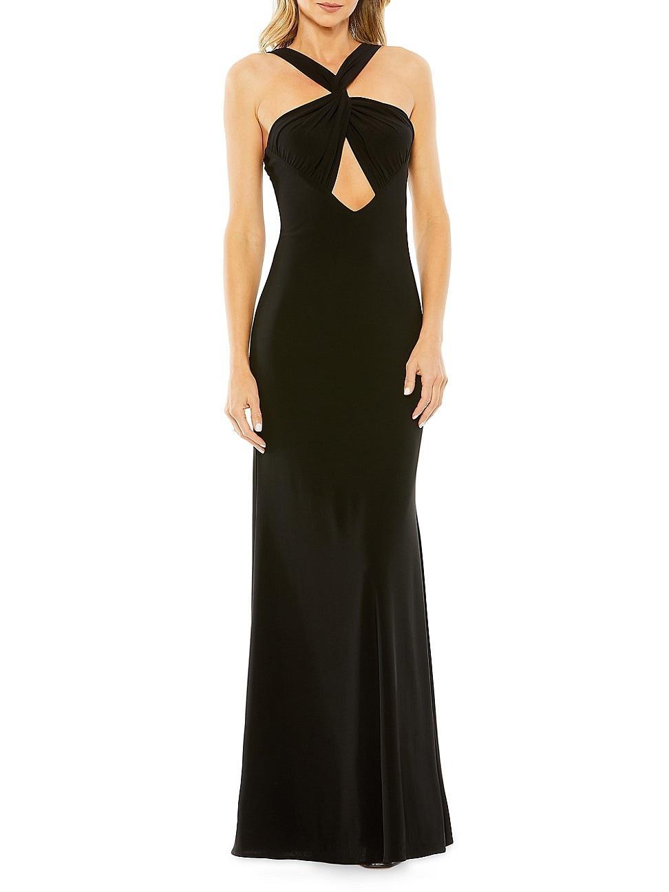 Womens Jersey Halterneck Gown Product Image