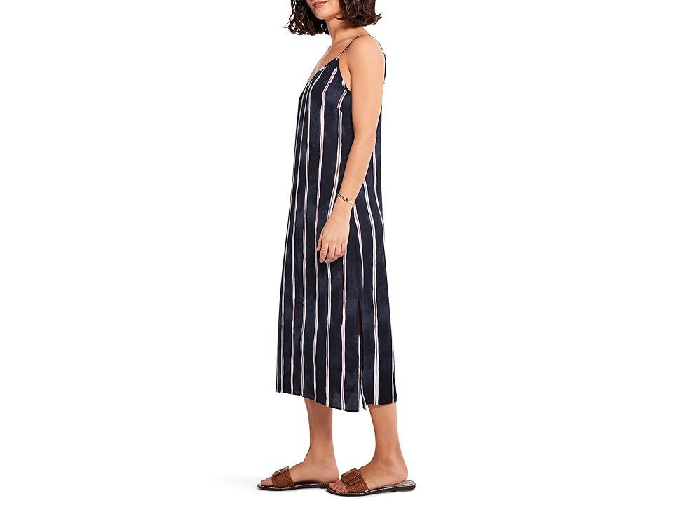 NIC+ZOE Wavy Lines Slip Dress (Indigo Multi) Women's Dress Product Image