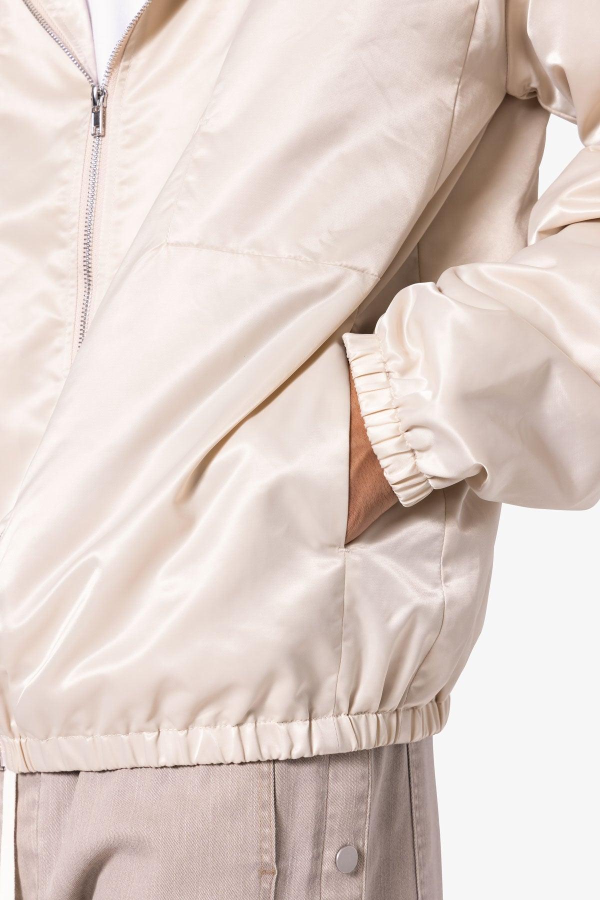 Full Zip Paneled Fight Jacket - Stone Product Image