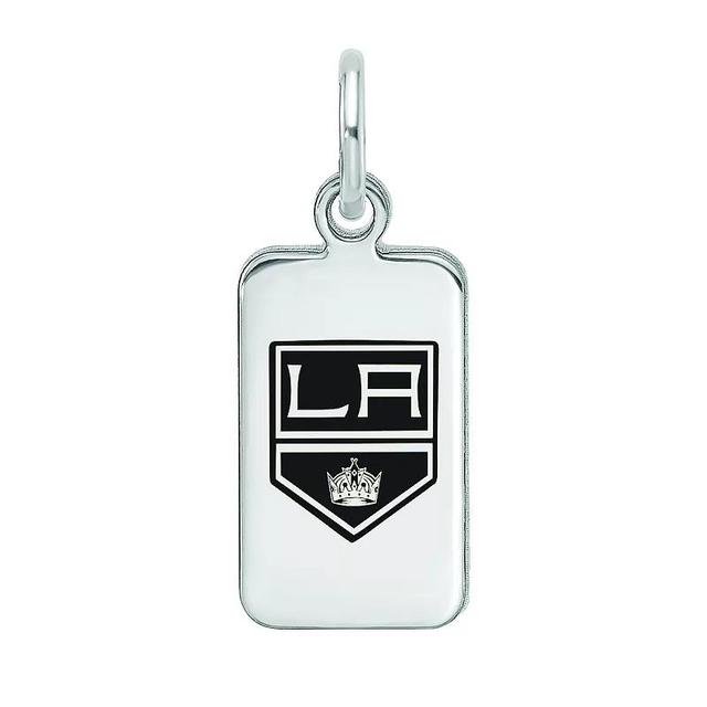 LogoArt Sterling Silver Enamel Los Angeles Kings Tag Pendant, Womens Product Image