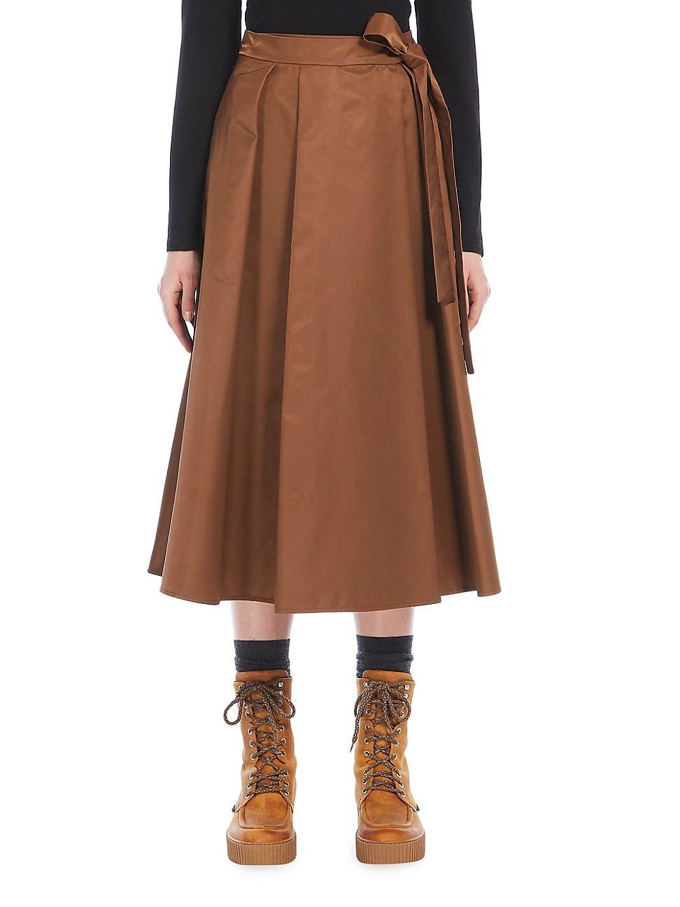 Womens Tema Wrap Midi-Skirt product image