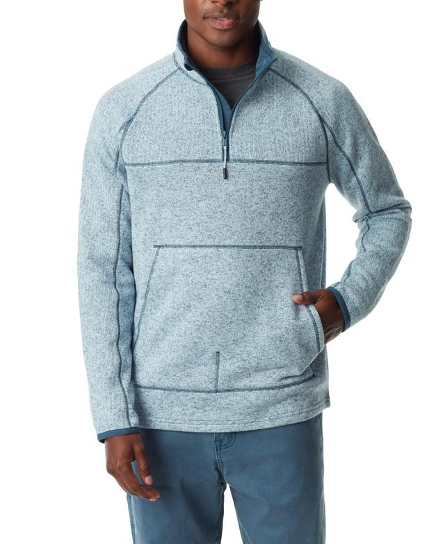 Bass Outdoor Mens Quarter-Zip Long Sleeve Pullover Sweater Product Image