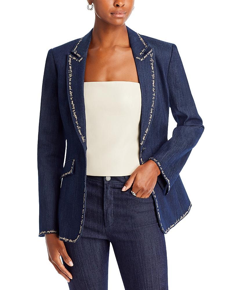 Cinq a Sept Love Letter Denim Blazer Product Image