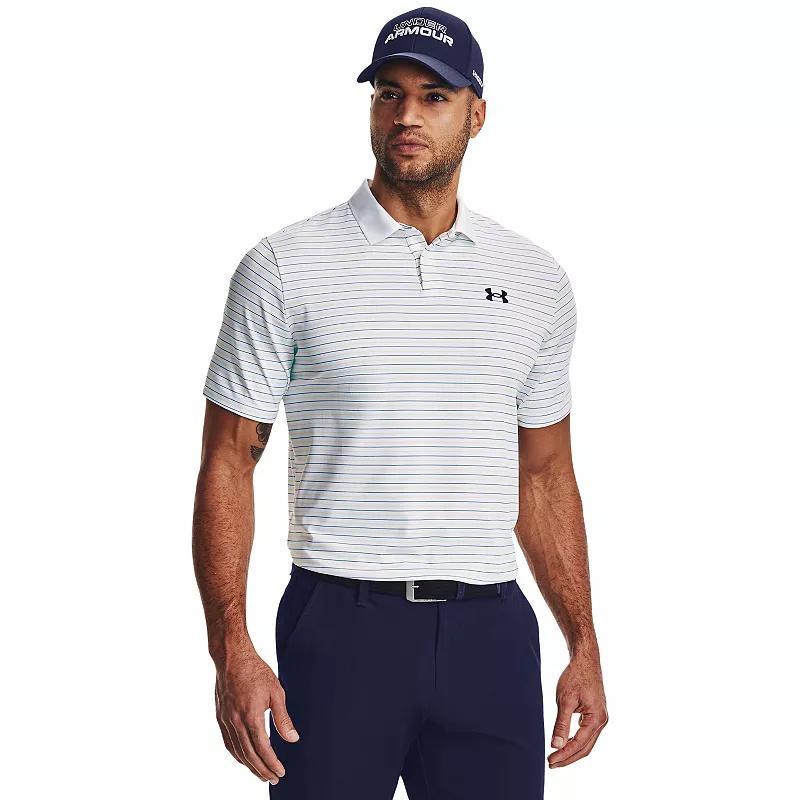 Big & Tall Under Armour Classic-Fit Striped Performance Polo, Mens Product Image