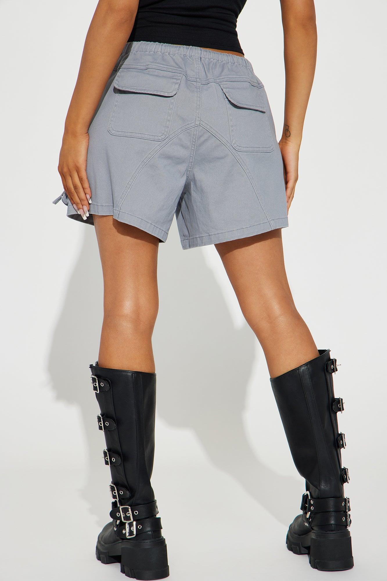 On The Streets Cargo Short - Grey Product Image