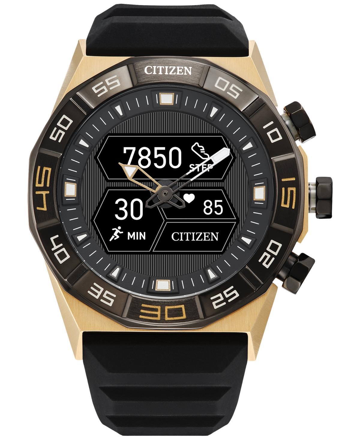 Citizen Mens Cz Smart Hybrid Black Silicone Strap Smart Watch 44mm Product Image