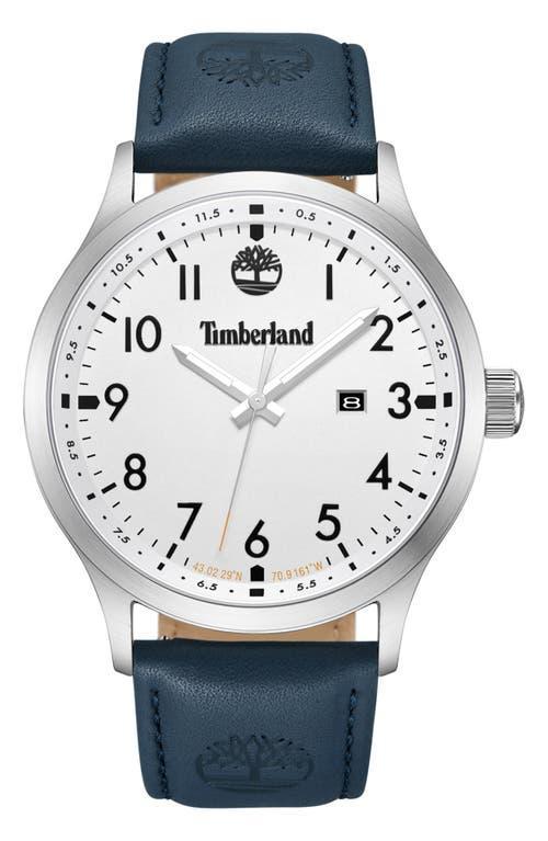 Timberland Leather Strap Watch, 45mm Product Image