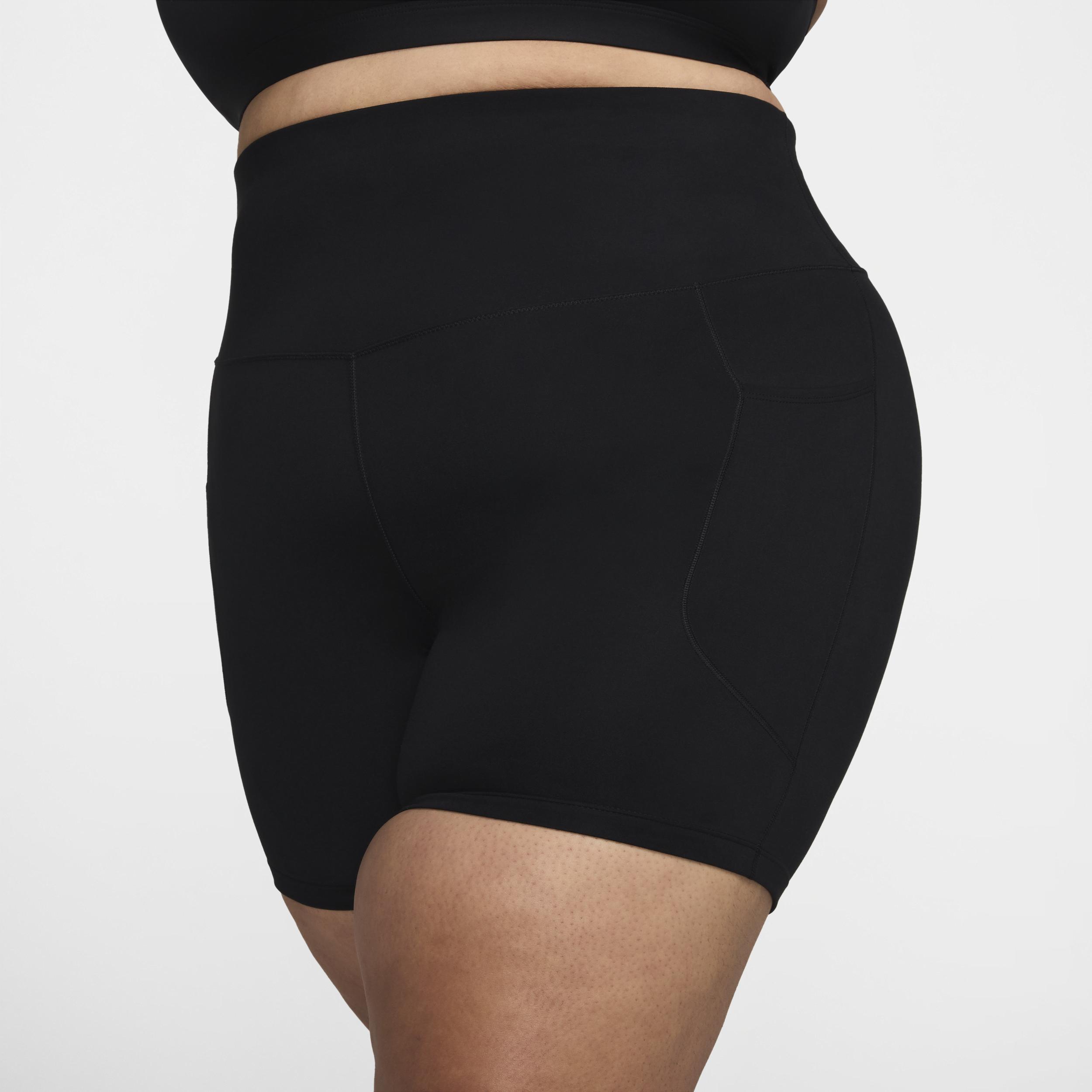 Nike Women's One High-Waisted 8" Biker Shorts with Pockets (Plus Size) Product Image