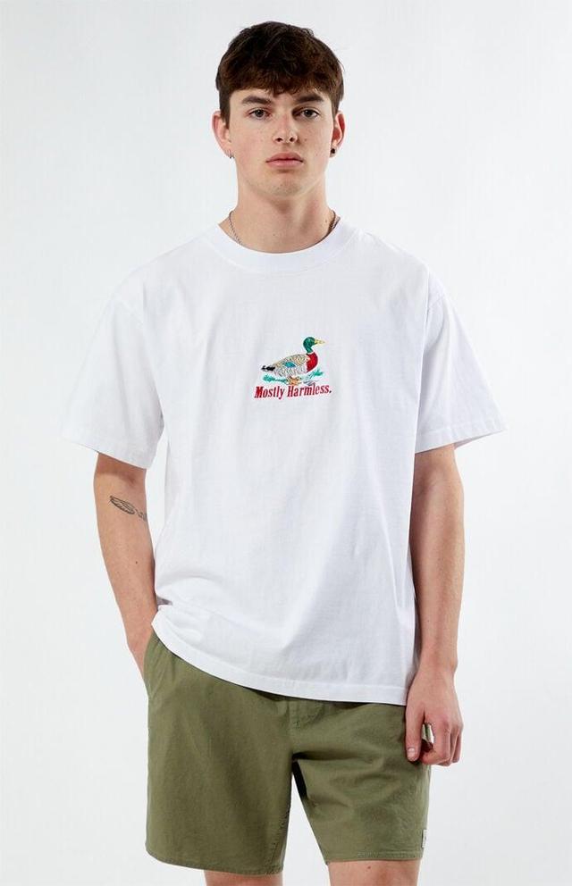 Mens Mostly Harmless Embroidered T-Shirt Product Image