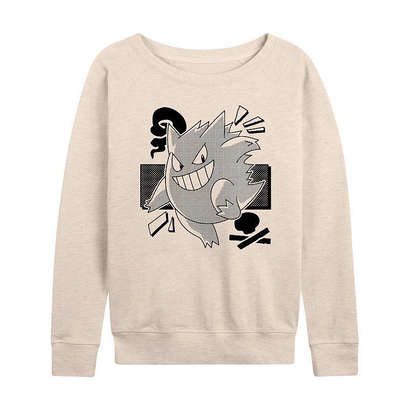 Womens Pokemon Gengar Manga Slouchy Graphic Sweatshirt Product Image