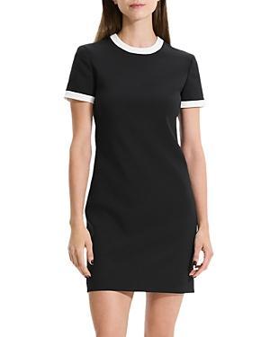 Womens Ringer Crewneck Shift Minidress Product Image