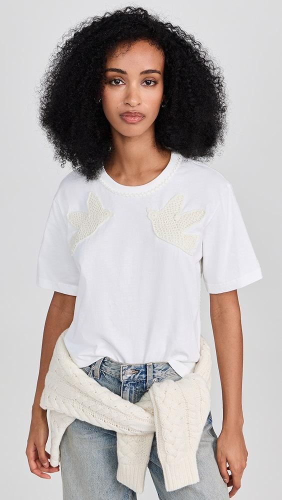 Sea Sally Crochet T-Shirt with Crochet | Shopbop product image