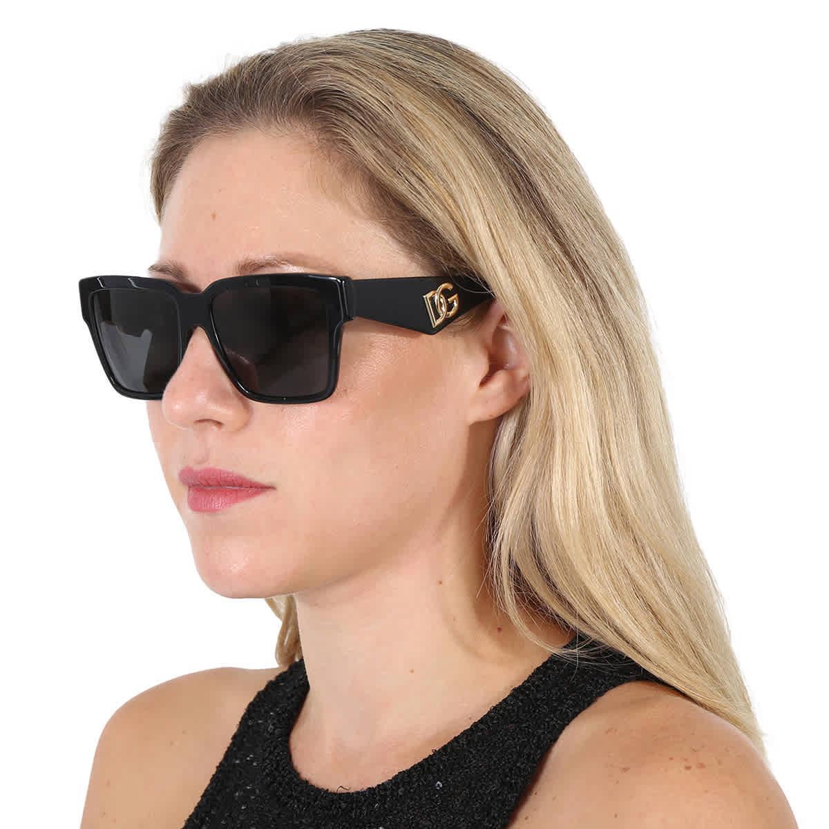 Dolce and Gabbana Womens DG4436 Sylas 55mm Square Sunglasses Product Image