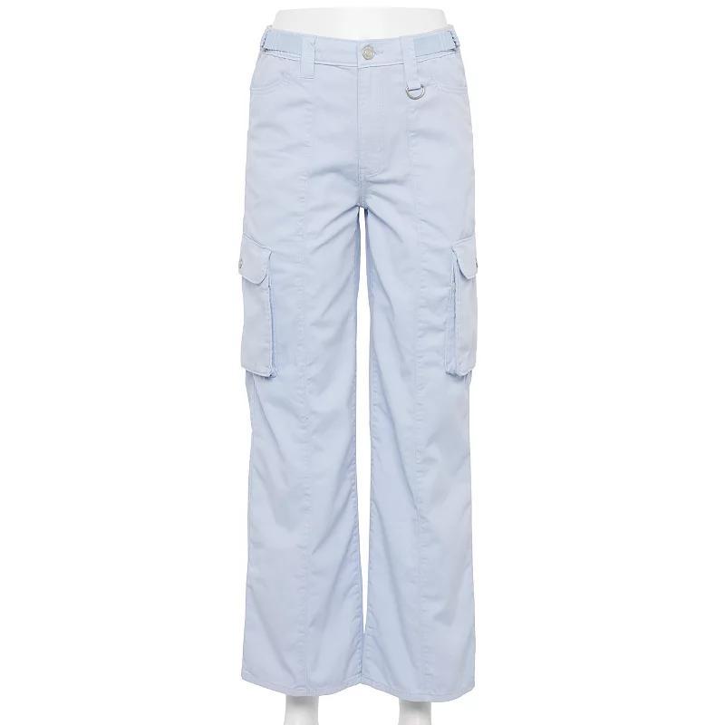 Juniors SO High-Rise Belted Wide Leg Cargo Pants, Girls Product Image