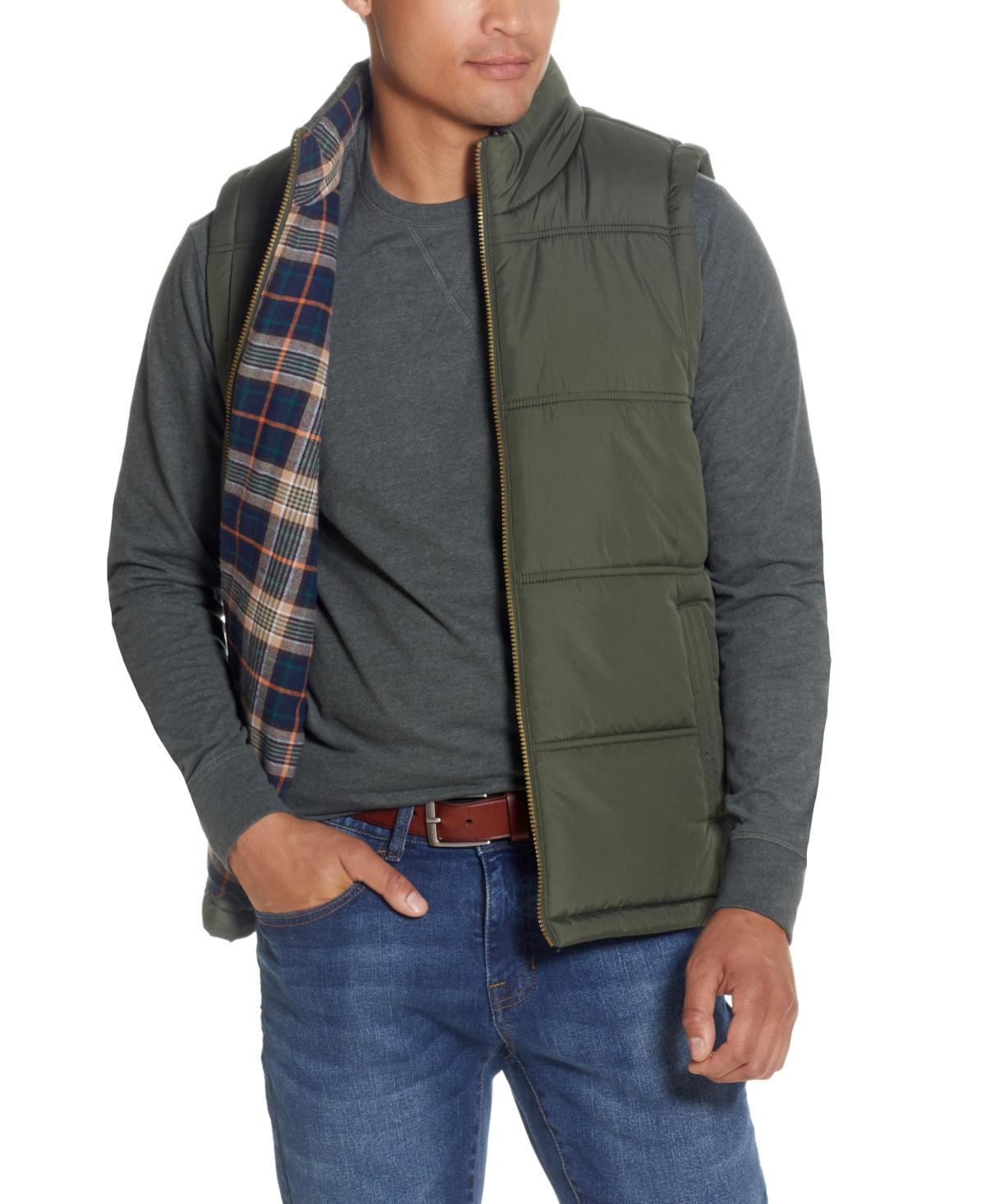 Weatherproof Vintage Mens Flannel Lined Puffer Vest product image