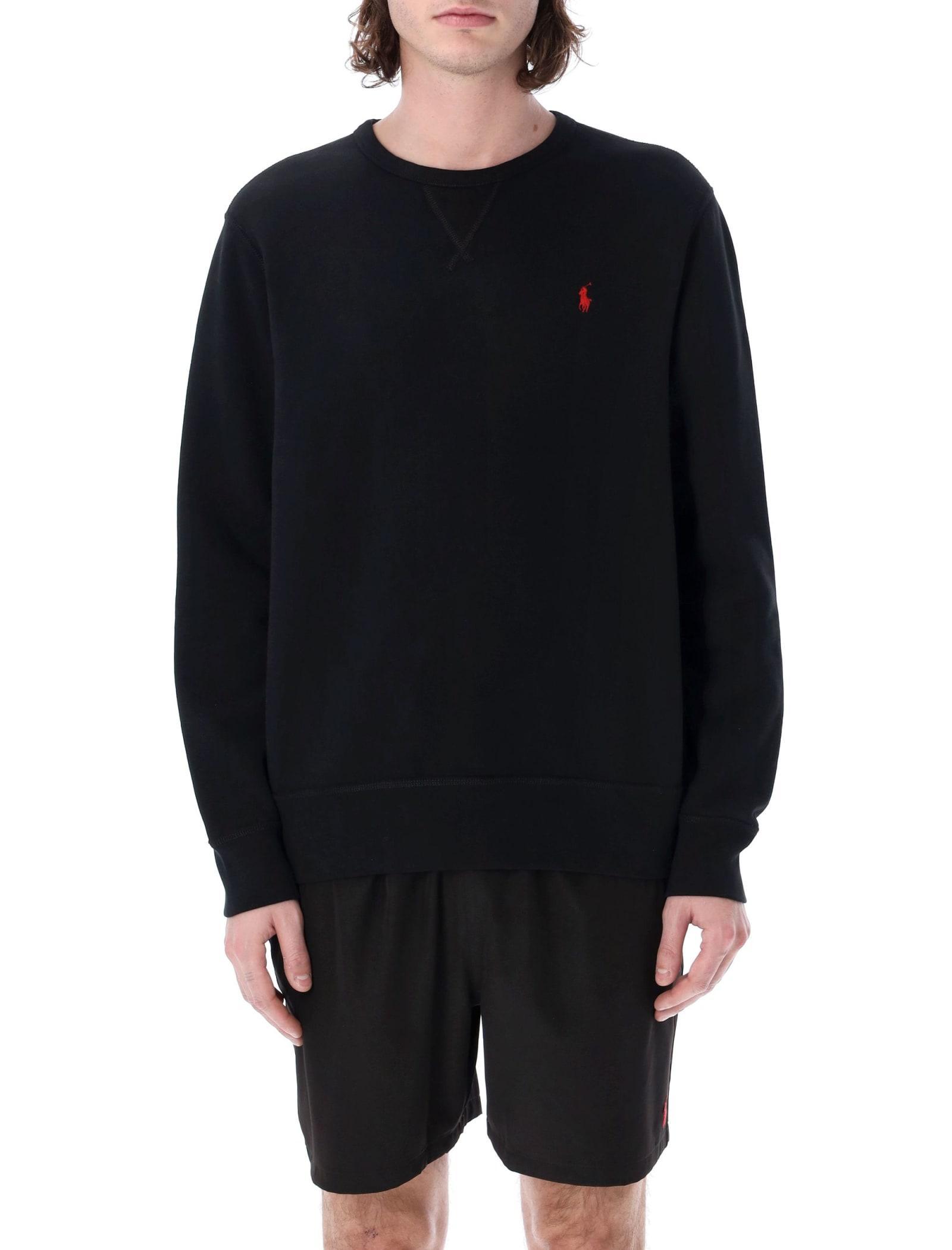 Fleece Crewneck In Polo Black Product Image