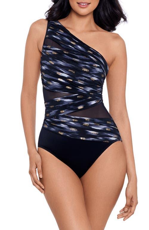 Womens Bronze Reign Jena One-Shoulder One-Piece Swimsuit Product Image