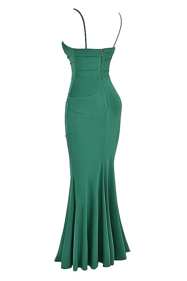 Milena Forest Corset Maxi Dress Product Image