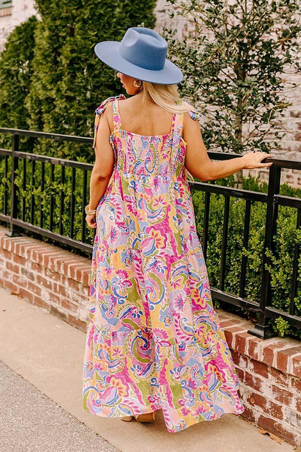 Resort Radiance Paisley Maxi Dress Curves Product Image