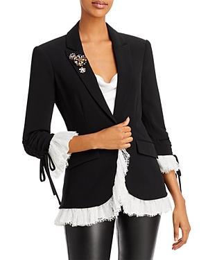 Cinq  Sept Roxie Lace Trim Blazer Product Image