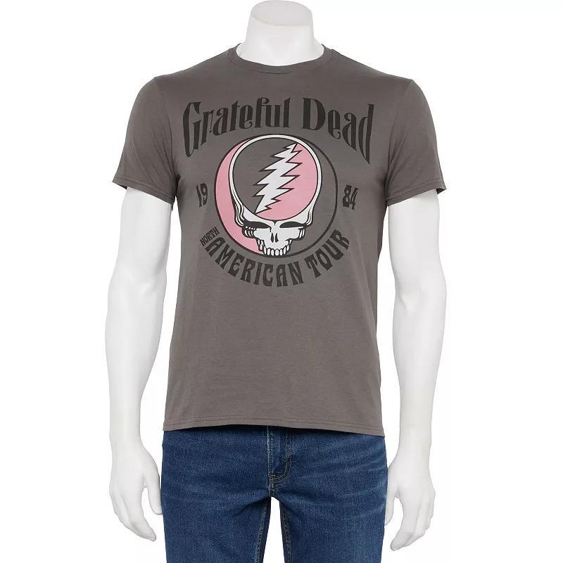 Mens Grateful Dead 1984 North American Tour Graphic Tee Grey Product Image