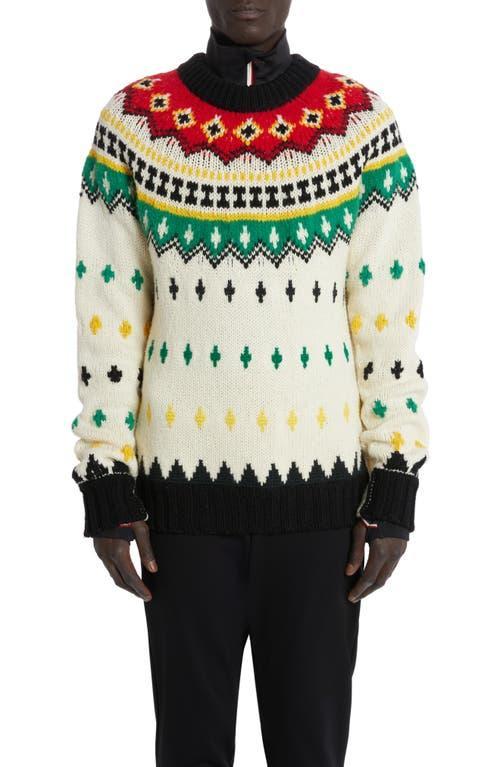 Moncler Grenoble Fair Isle Wool Blend Sweater Product Image