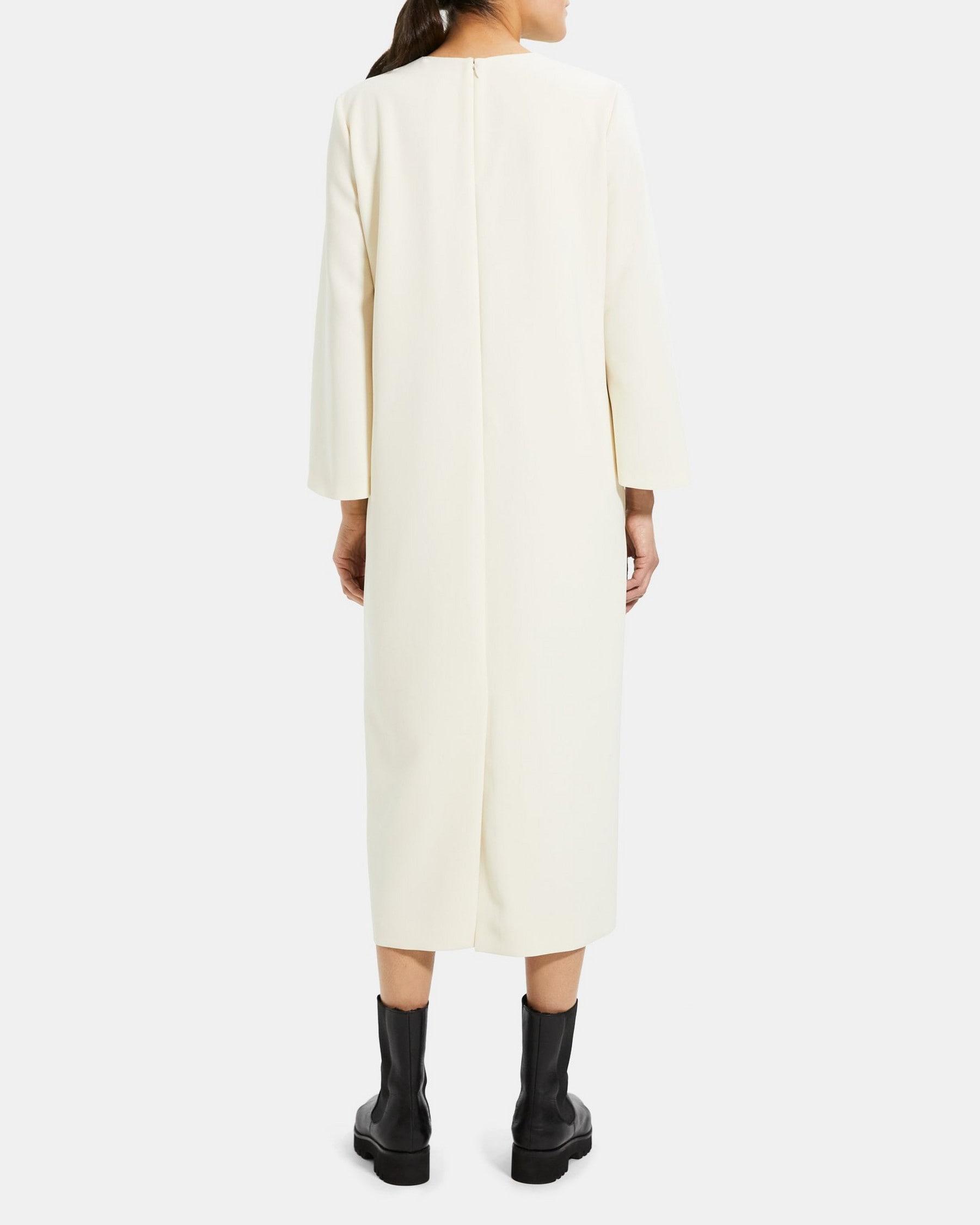 Relaxed Midi Dress in Crepe Product Image