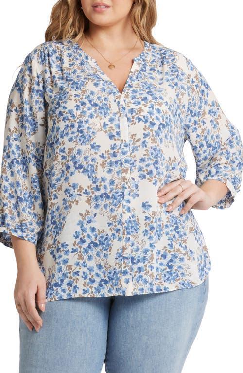 NYDJ Semisheer Pintuck Blouse Product Image