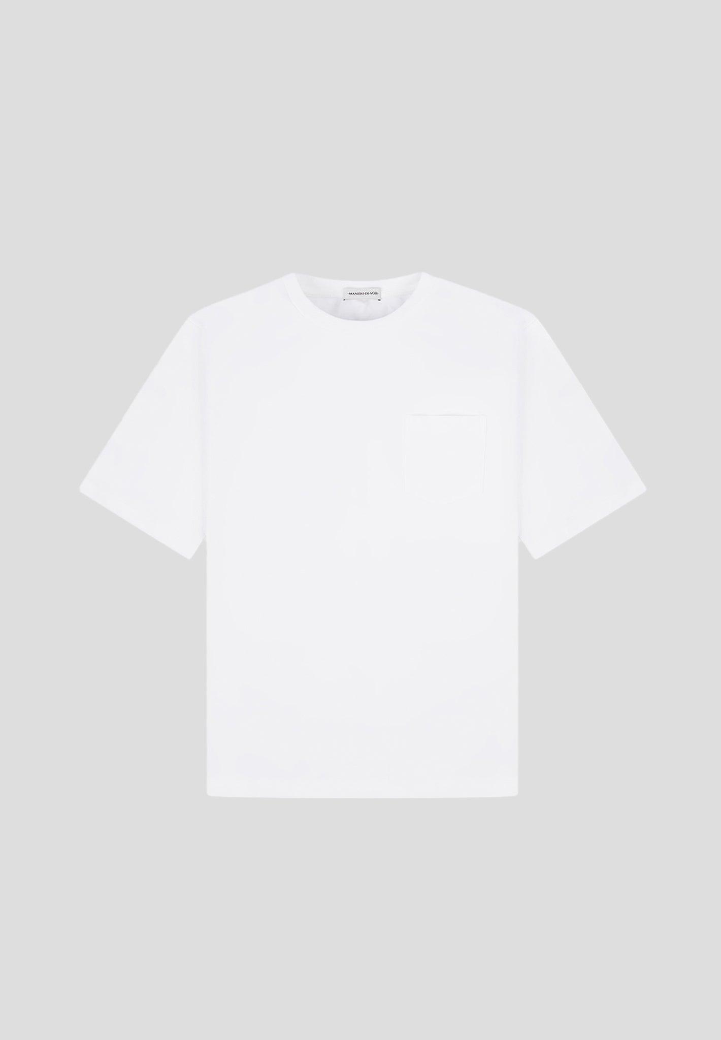 Éternel Oversized Fit Cotton T-Shirt - White Male Product Image