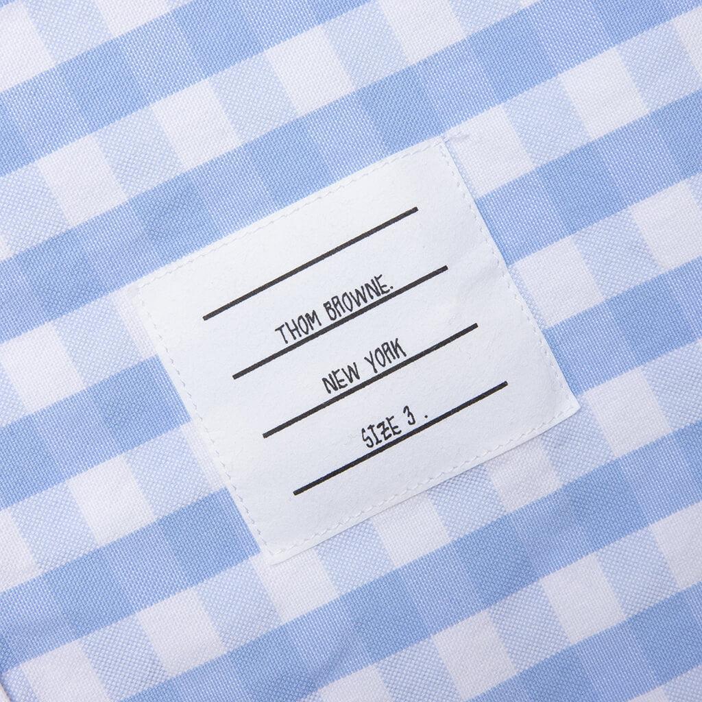 Fun-Mix Gingham S/S Shirt - Light Blue Male Product Image