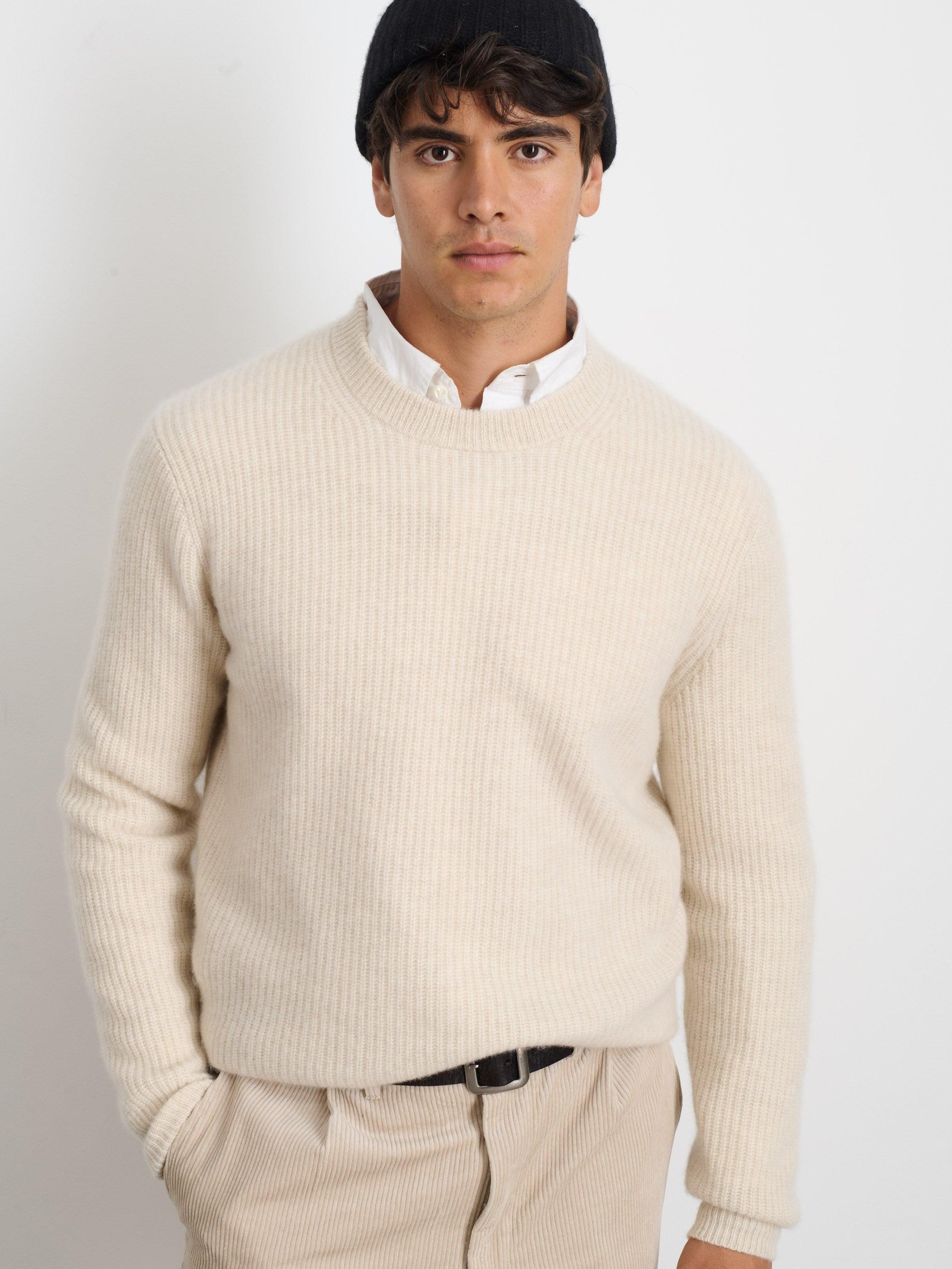 Jordan Sweater In Washed Cashmere Male Product Image