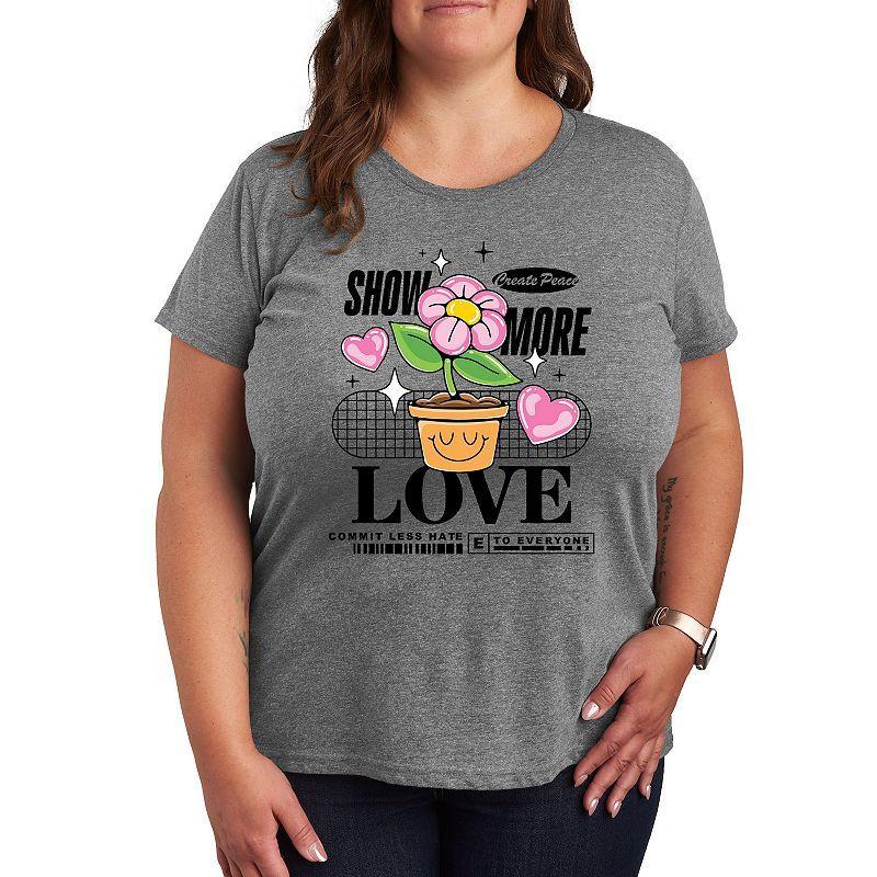 Plus Show More Love Graphic Tee, Girls Product Image