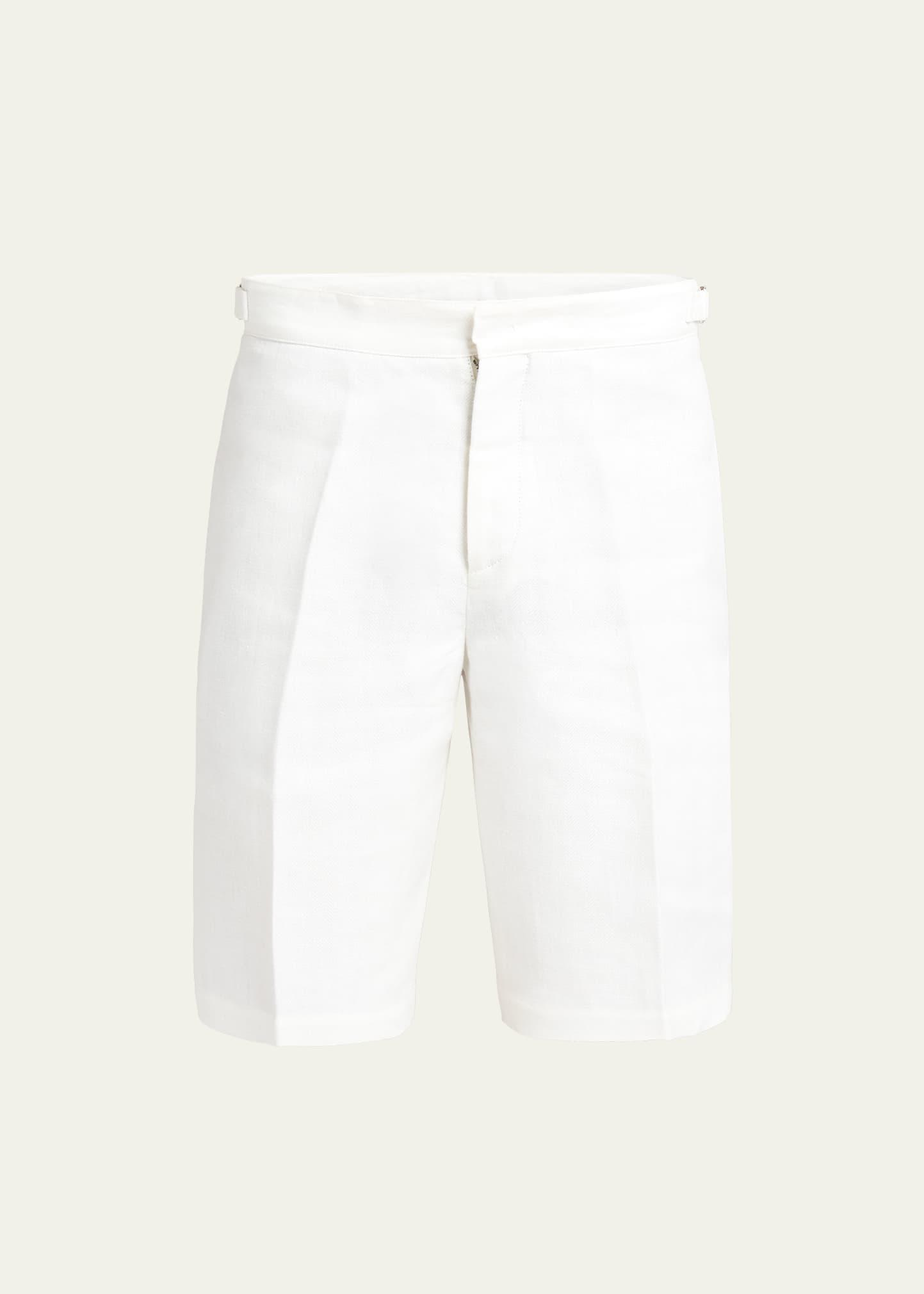 Mens Linen Bermuda Shorts Product Image