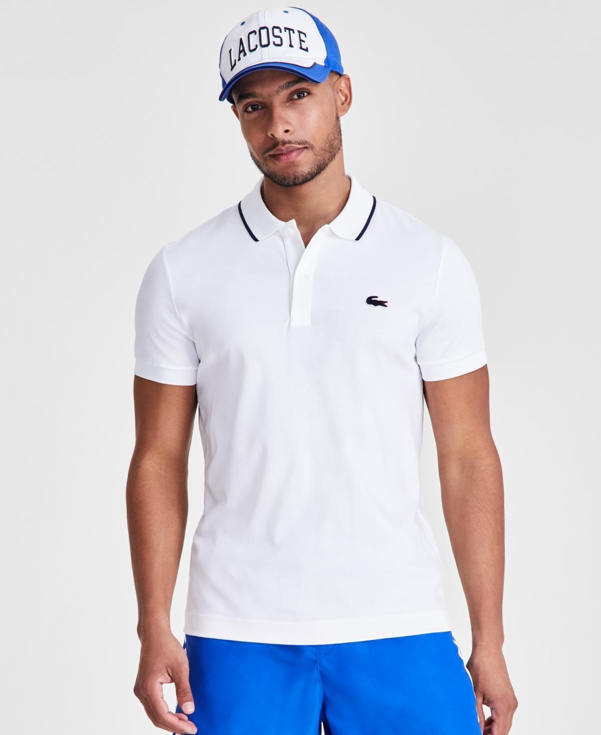 Lacoste Mens Regular-Fit Tipped Polo Shirt, Created for Macys Product Image